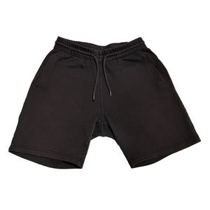 Black Premium Medium Regular Fit Sweatshorts, lightly used, Good Condition